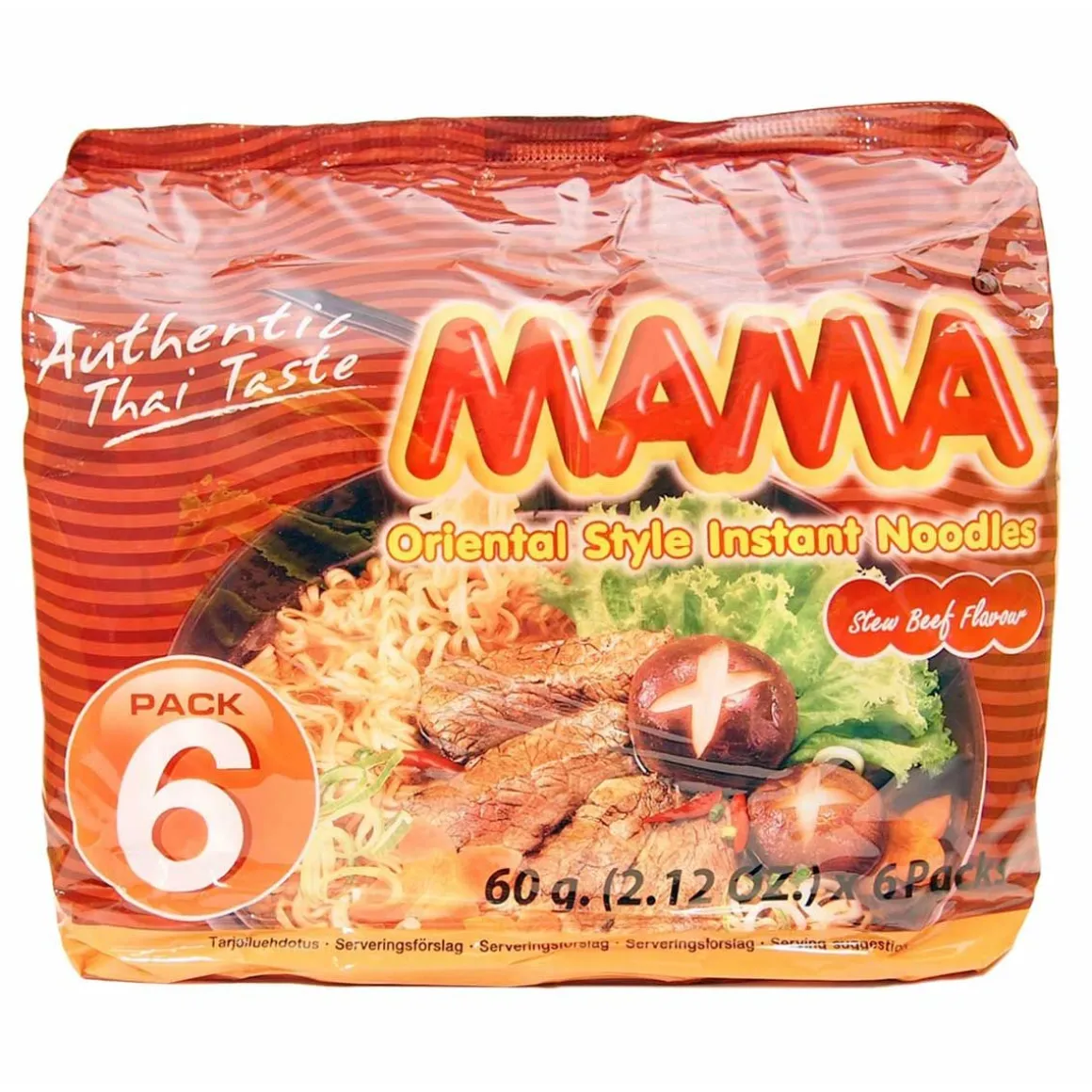 MAMA NUUDELI NAUDANLIHANMAKUINEN 6-PACK 360 G