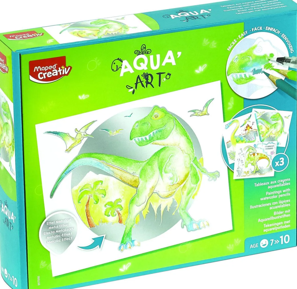 MAPED ASKARTELUSARJA AQUA ART DINO
