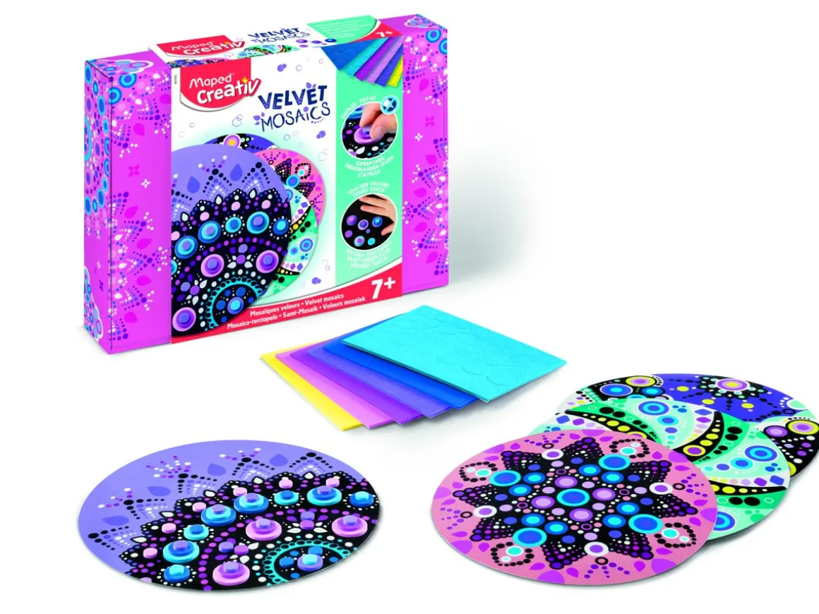 MAPED ASKARTELUSARJA VELVET MOSAIC PASTELLIVÄR