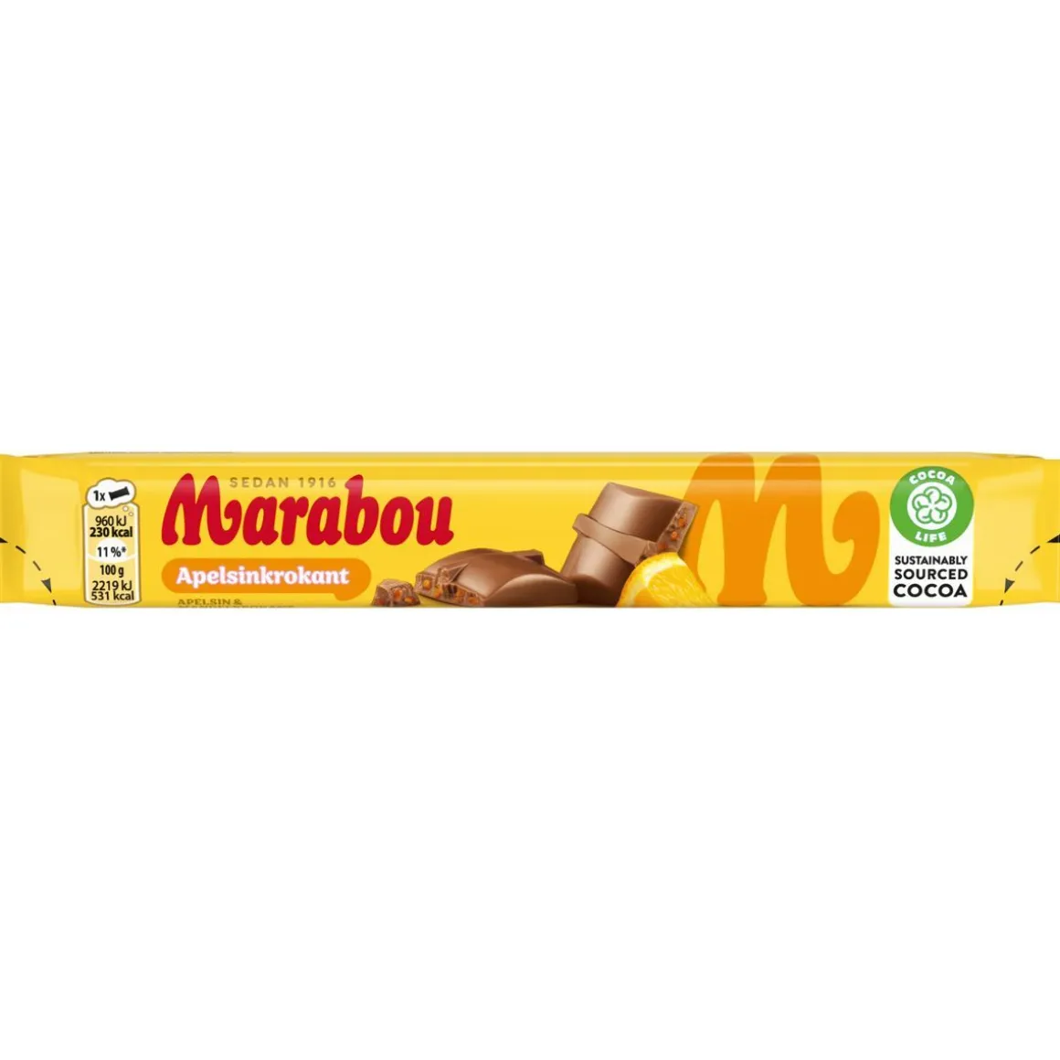 MARABOU APELSINKROKANT 43 G