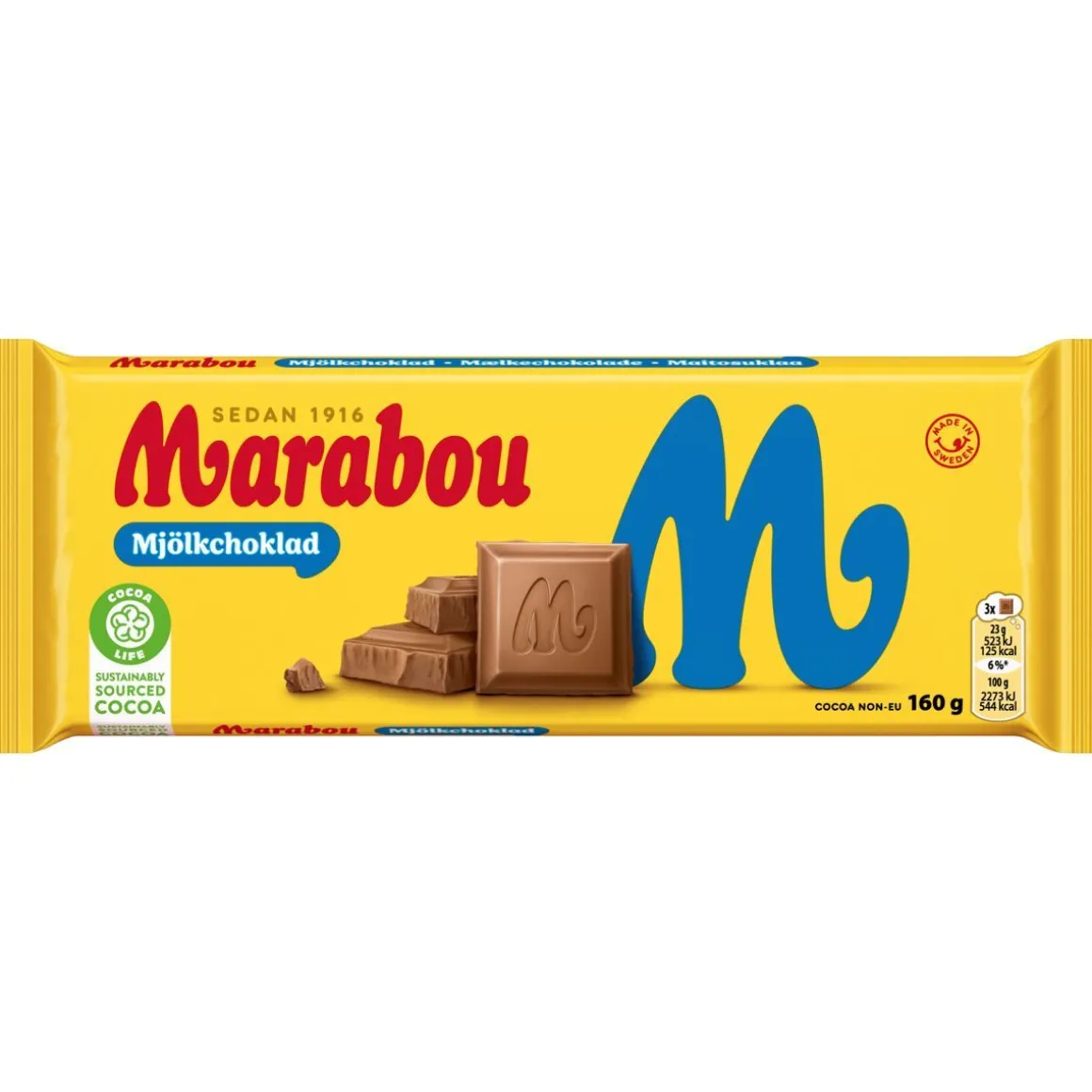 MARABOU MJÖLKCHOKLAD SUKLAALEVY 160 G