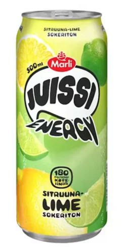 MARLI JUISSI ENERGY SOKERITON SITRUUNA-LIME TLK 500 ML