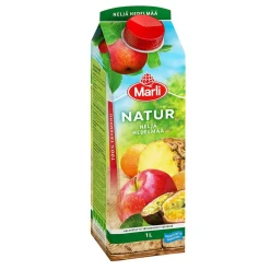 MARLI NATUR NELJÄ HEDELMÄÄ TÄYSMEHU 1L