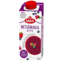 MARLI TARHURIN METSÄMARJAKEITTO+ D&C-VITAMIINIT JA SINKKI 200 ML