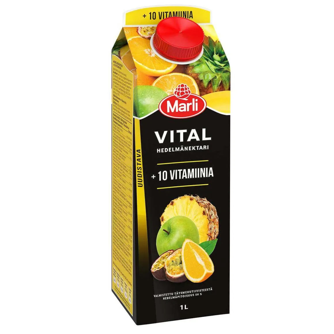 MARLI VITAL HEDELMÄNEKTARI + 10 VITAMIINIA 1L