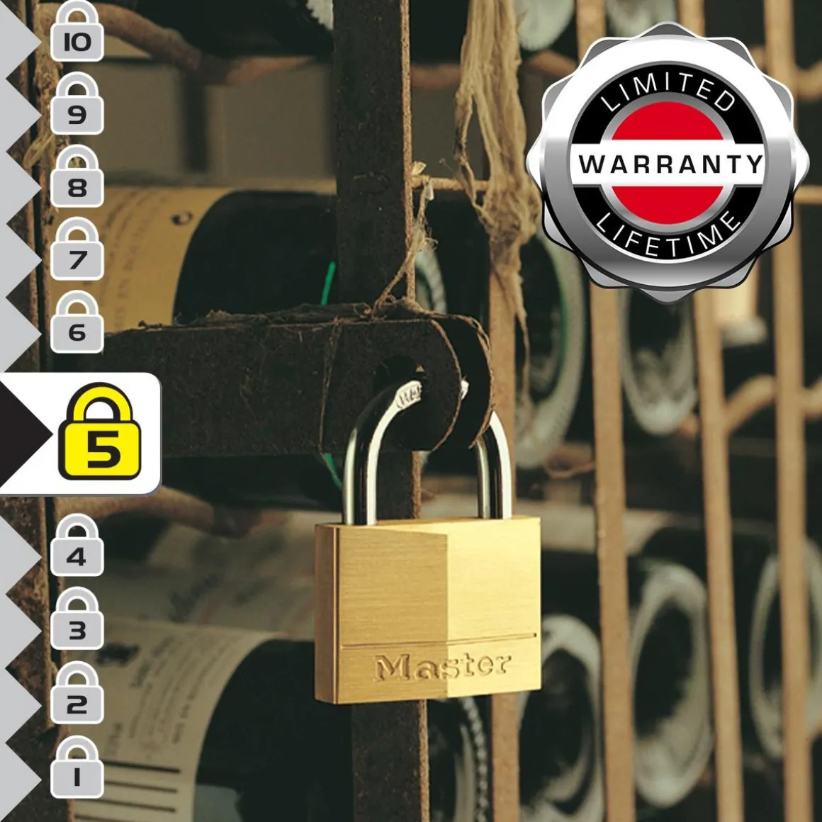 MASTERLOCK RIIPPULUKKO 140EURD 40MM
