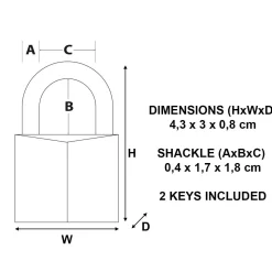 MASTERLOCK RIIPPULUKKO MAGNUM CAD30 30MM