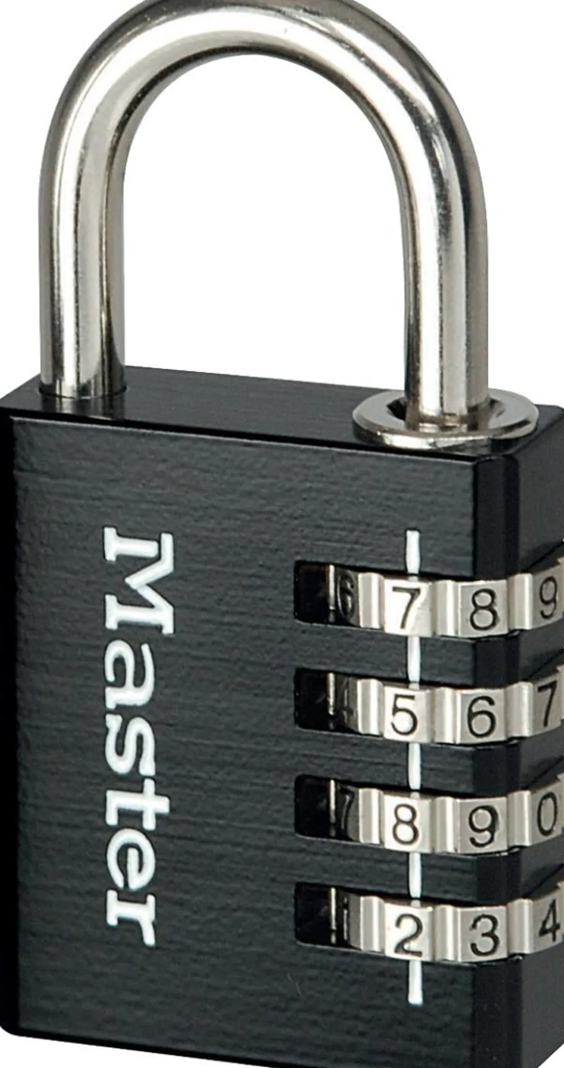 MASTERLOCK RIIPPULUKKO NUMEROLUKITUKSELLA 7640EURDBLK 40MM