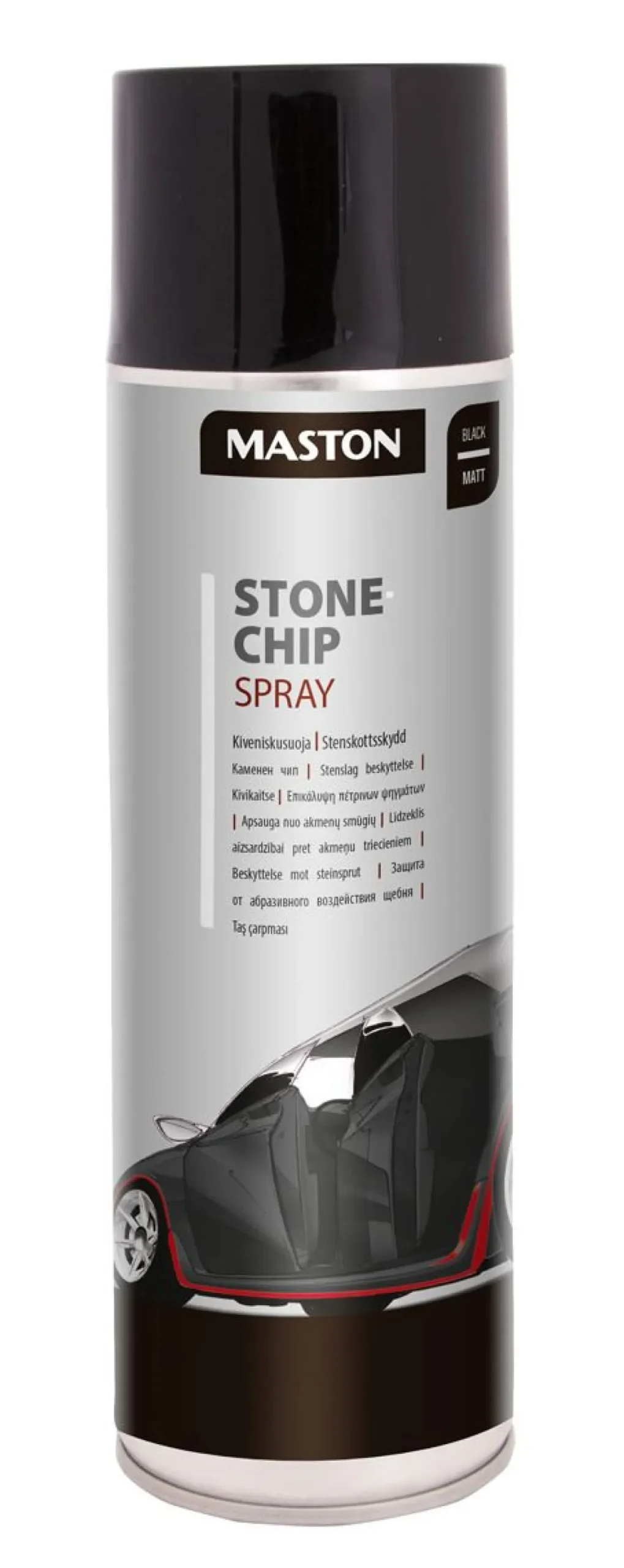 MASTON SPRAY KIVENISKUSUOJA MUSTA AUTO 500 ML