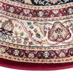MATTOKYMPPI VISKOOSIMATTO 100CM PYÖREÄ PUNAINEN