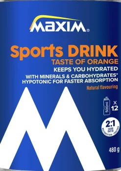 MAXIM SPORTS DRINK FRESH ORANGE URHEILUJUOMAJAUHE 480 G