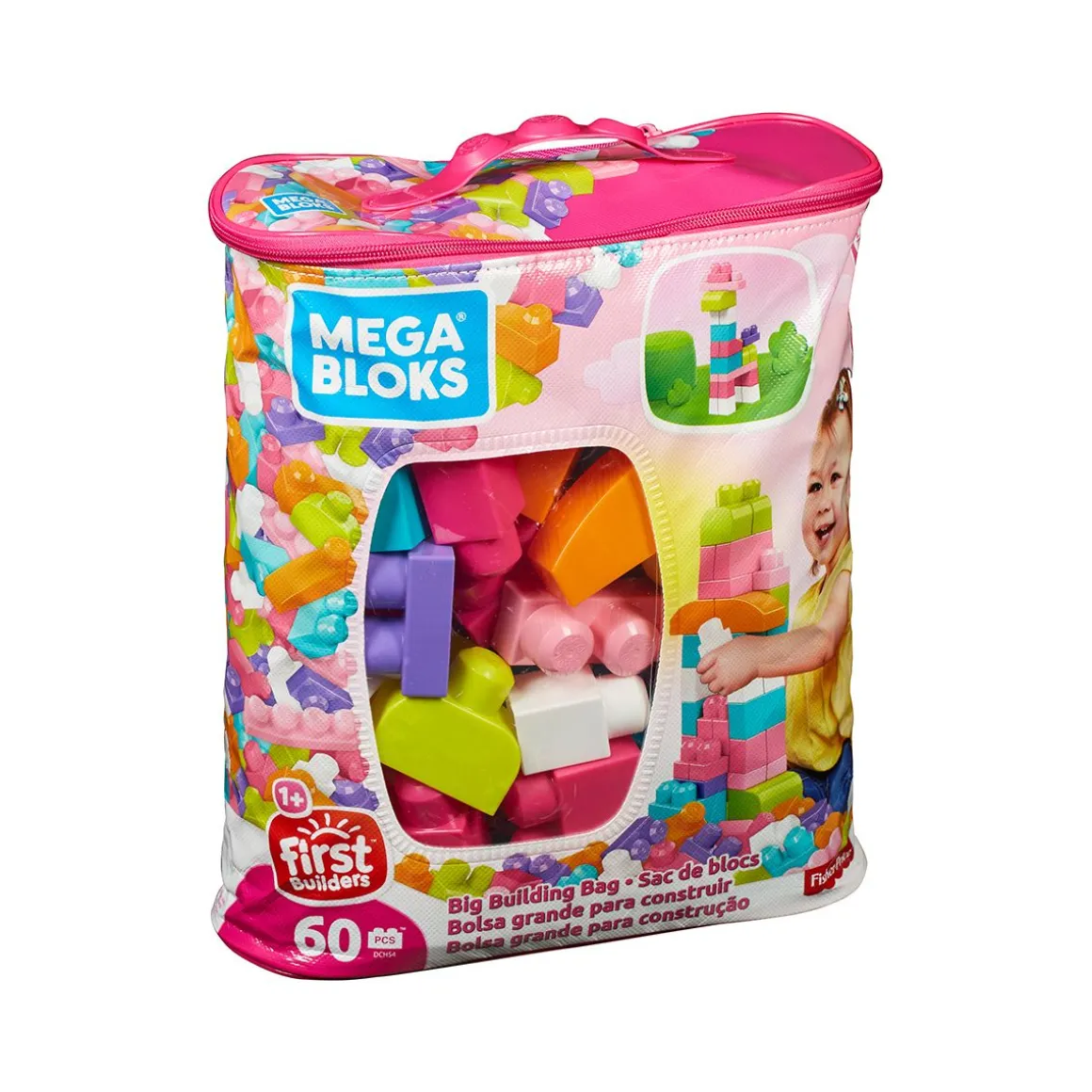 MB FP BIG BUILDING BAG PINK 60 PCS DCH54