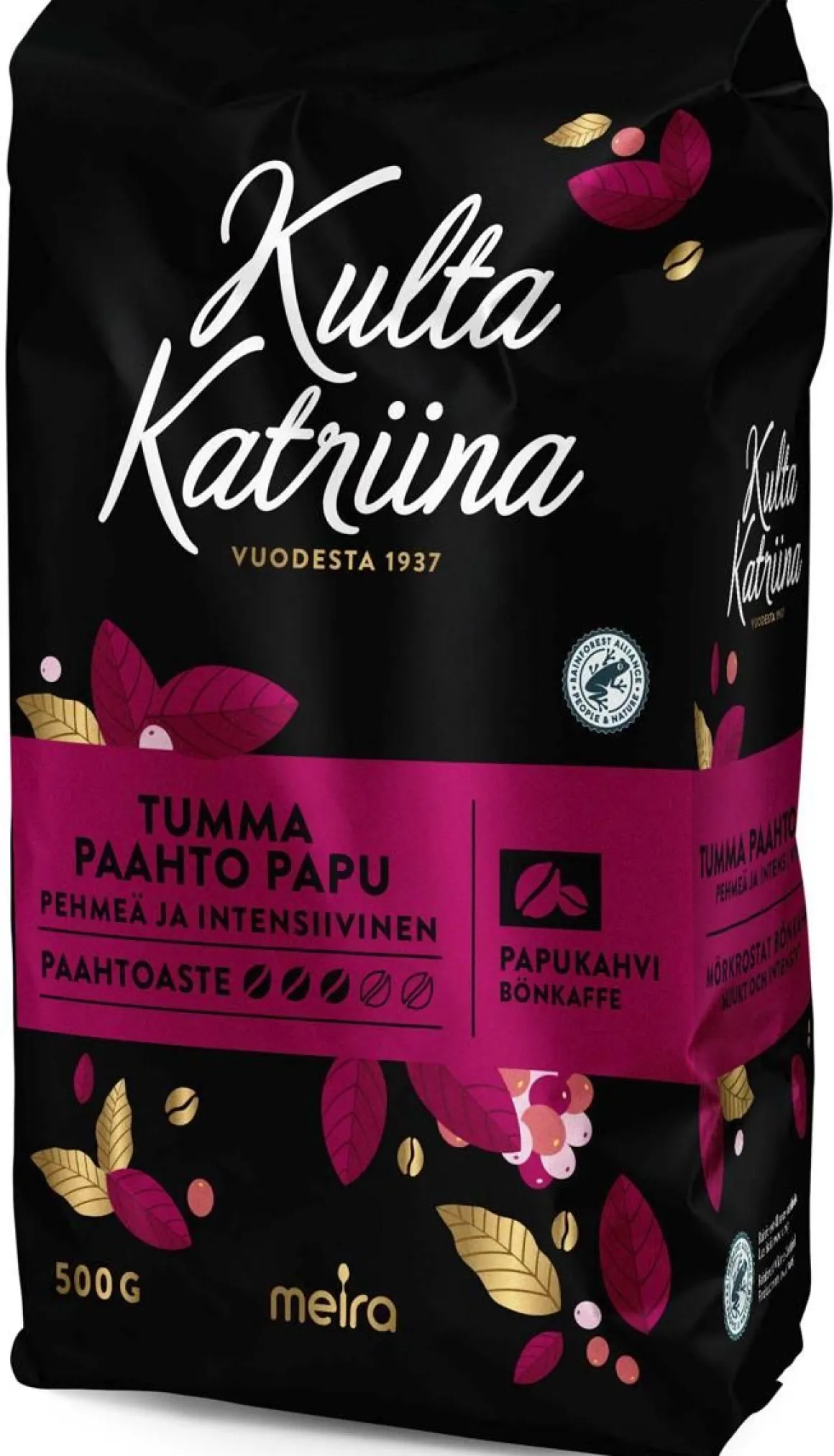 MEIRA KULTA KATRIINA PAPUKAHVI TUMMA PAAHTO 500 G