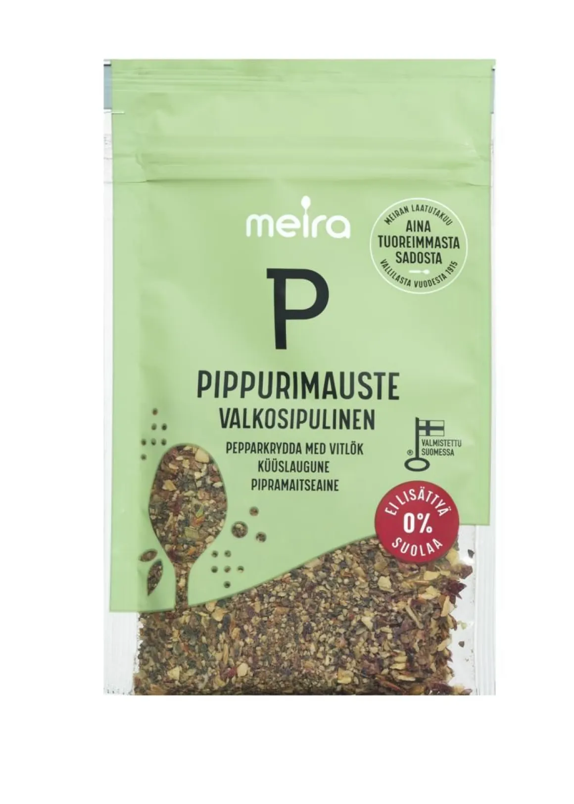MEIRA VALKOSIPULINEN PIPPURI- MAUSTE, SUOLATON 23 G