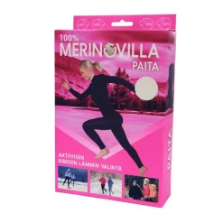 100 % MERINOVILLA ALUSPAITA NAISTEN L