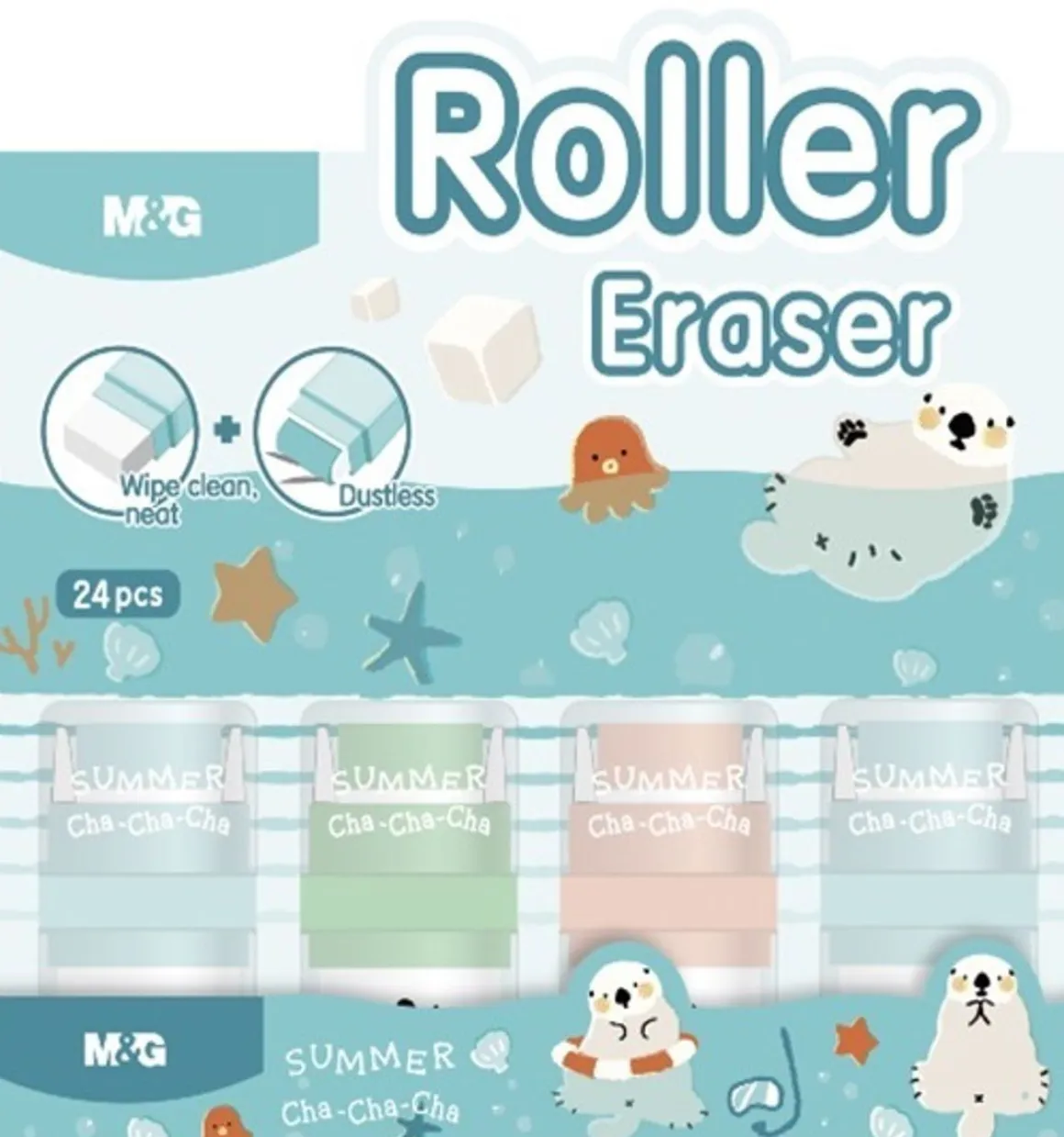 M&G SUMMER CHA-CHA-CHA PYYHEKUMI ROLLER ROSKIENKERÄÄJÄLLÄ