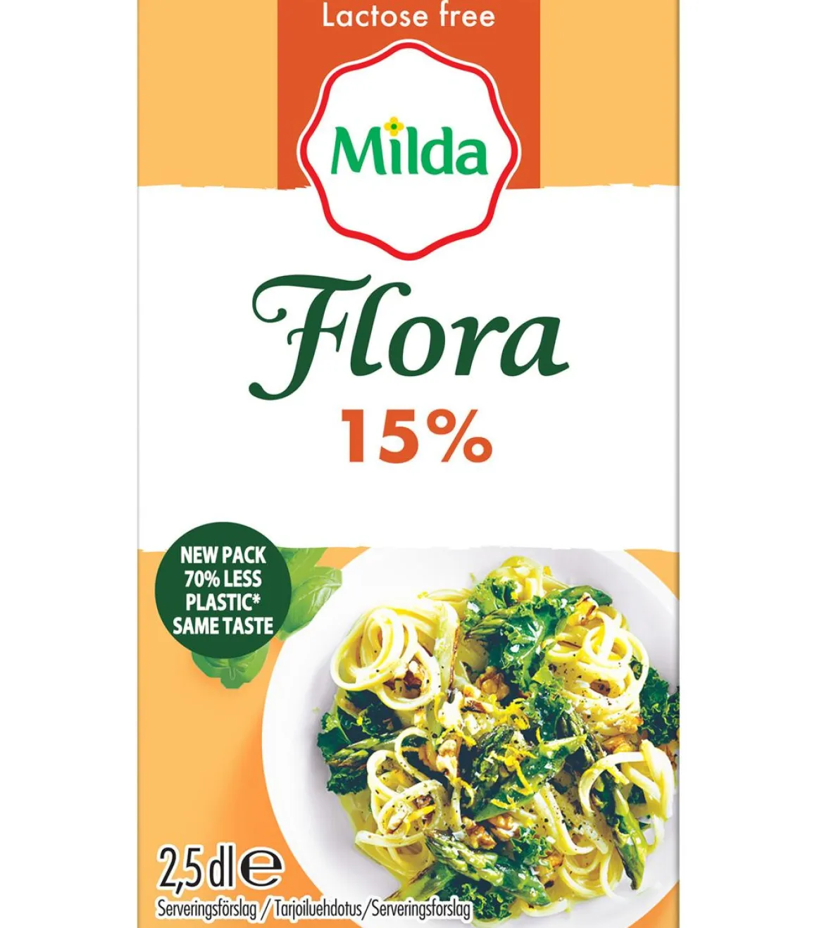 MILDA FLORA RUOKA 15% LAKTON 250 ML