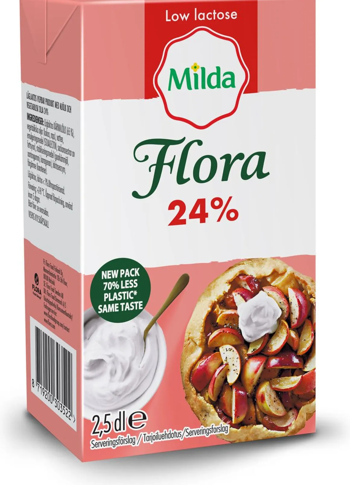 MILDA FLORA VISPI 24% VÄHÄLAKT 250 ML