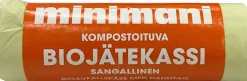 MINIMANI BIOJÄTEKASSI 20L SANGALLINEN 10 KPL
