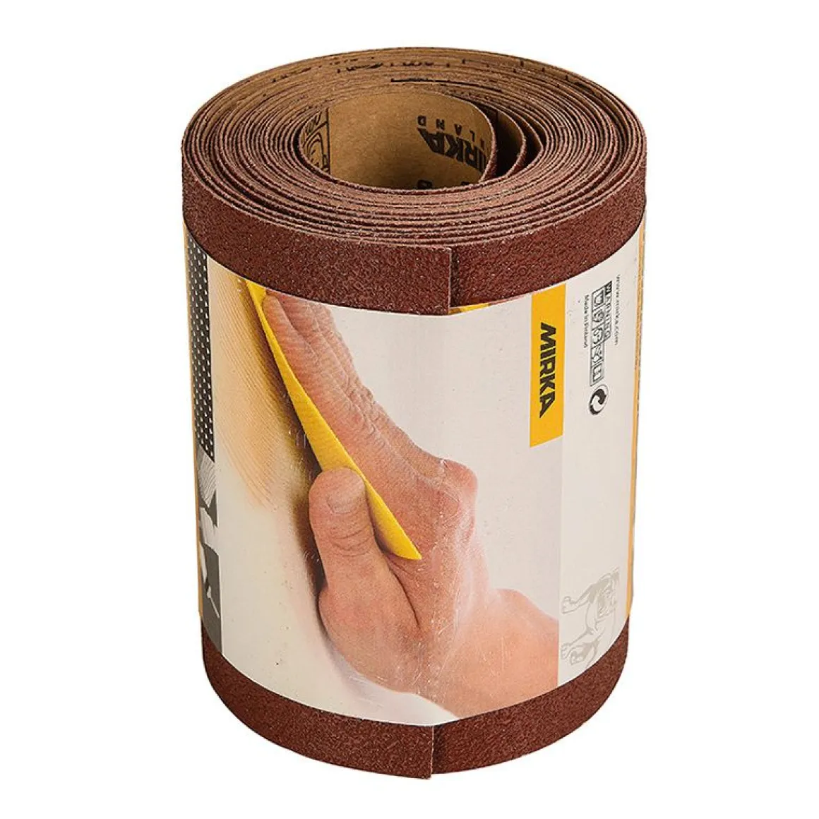 MIRKA HIOMAPAPERIRULLA PUNAINEN K240 115MMX5M
