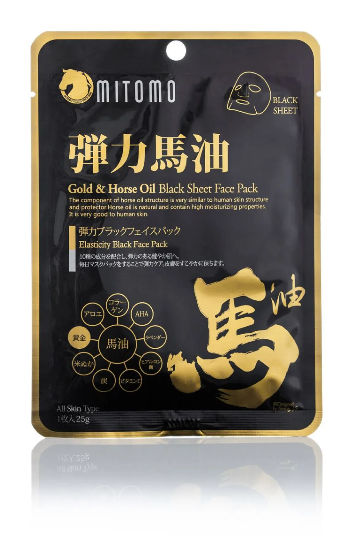 MITOMO KASVONAAMIO GOLD&HORSE OIL 25 G