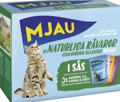 MJAU LAJITELMA LIHA&KALA KASTIKKEESSA 12*85G 1,02 KG