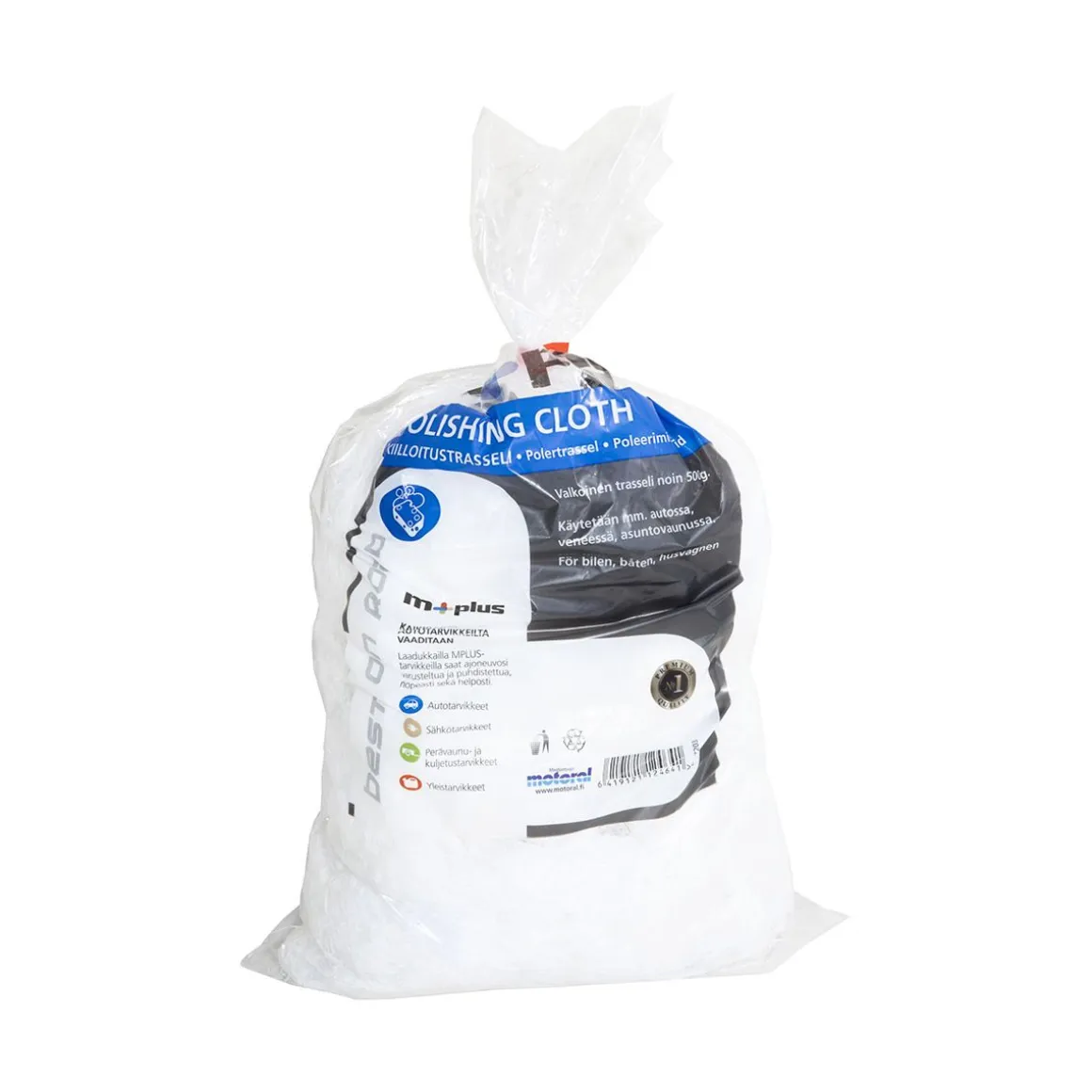 M+ KIILLOITUSTRASSELI 1/2KG VALKOINEN