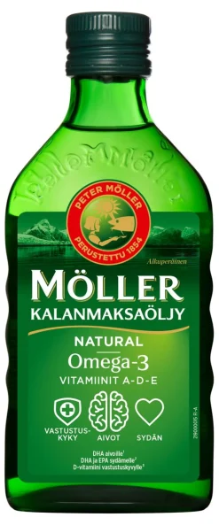 MÖLLER KALANMAKSAÖLJY NATURAL 250 ML