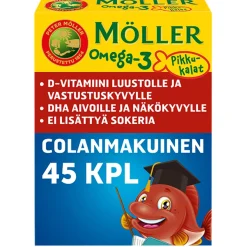 MÖLLER OMEGA-3 PIKKUKALAT COLANMAKUINEN 45 KPL