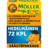 MÖLLER OMEGA-3 PIKKUKALAT JÄTTIPAKKAUS HEDELMÄNMAK. 72 KPL
