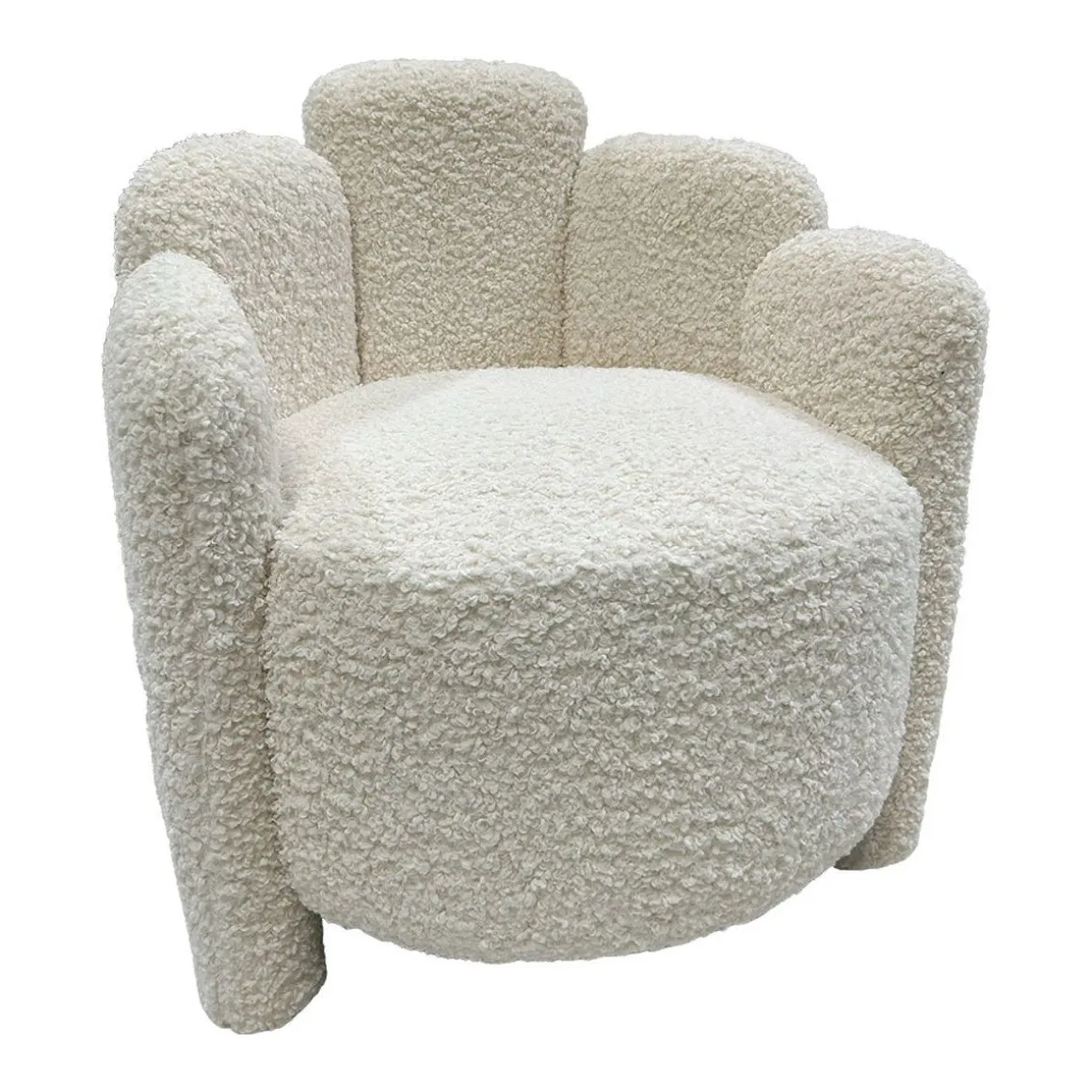 MM KODIKAS NOJATUOLI PUMPULI 67X67X71CM VALKOINEN