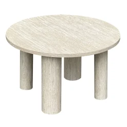 MM KODIKAS SOHVAPÖYTÄ SILMU 60X35CM BEIGE/VALKOINEN