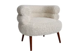 MM KODIKAS NOJATUOLI PILVI TEDDY 78X68X69CM VALKOINEN
