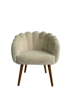 MM KODIKAS NOJATUOLI SIMPUKKA 71X72X77CM VALKOINEN