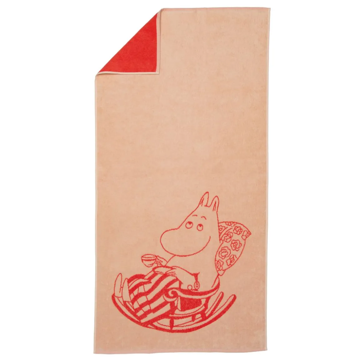 MOOMIN KYLPYPYYHE MUUMIMAMMA 70X140CM PERSIKKA