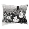 MOOMIN TYYNYLIINA UNELMOIDAAN 50X60CM MUSTA-VALKOINEN