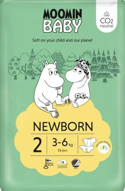 MOOMIN BABY NEWBORN TEIPPIVAIPPA 2 3-6 KG 56 KPL