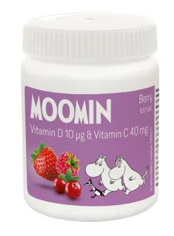 MOOMIN C+D -VITAMIINI BERRY  100 KPL