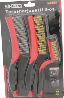 MR-TUOTE TERÄSHARJASETTI 3-OS.