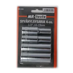 MR-TUOTE SYVÄHYLSYSARJA 4-OS. 1/2" 10-19 MM