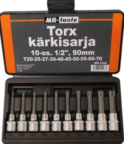 MR-TUOTE TORX AVAINSARJA 10-OS. 1/2", 90 MM