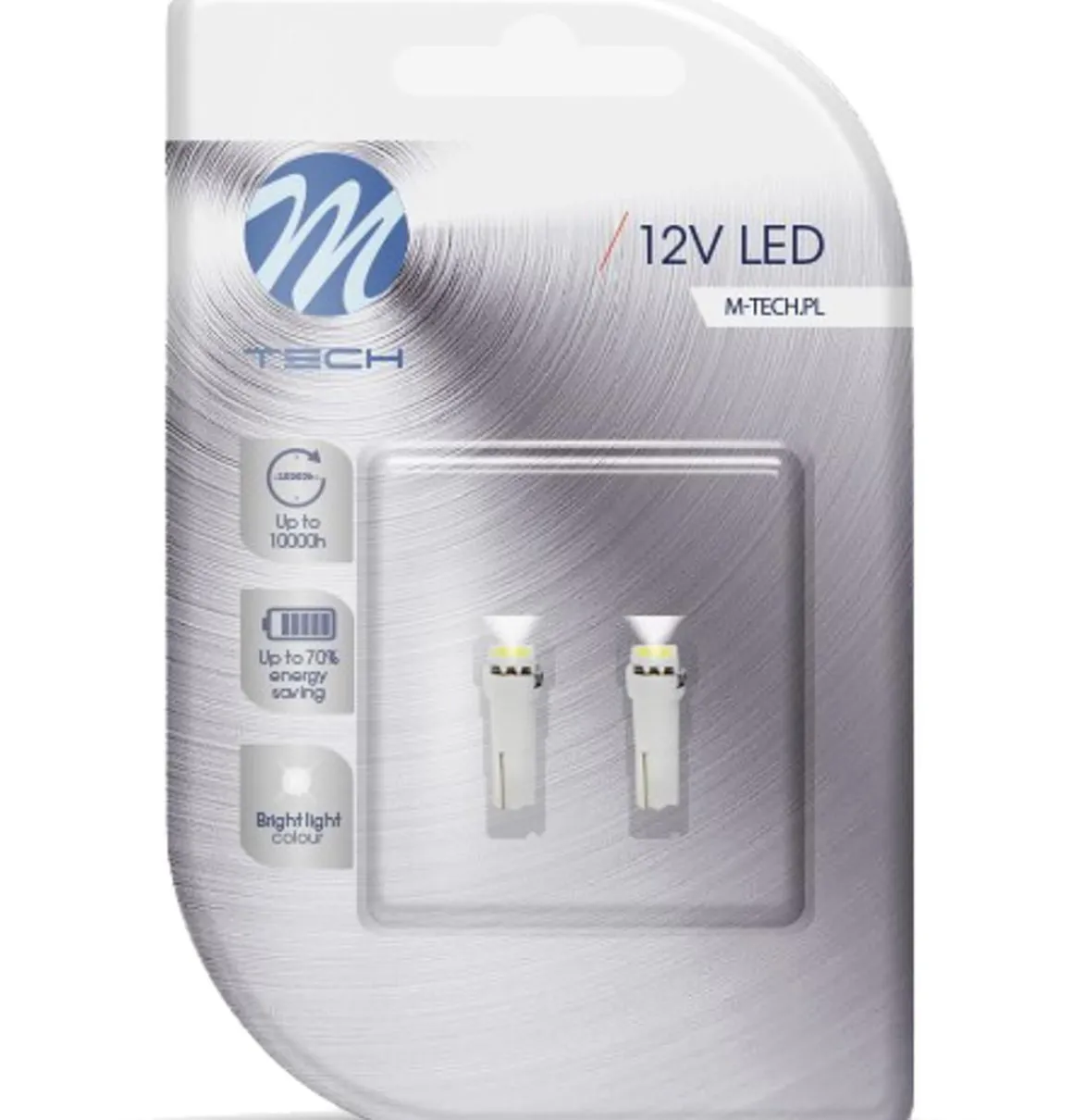 M-TECH LED BASIC PIENOISPOLTTIMO T5-R5-W1,2W VALK W2X4.6D