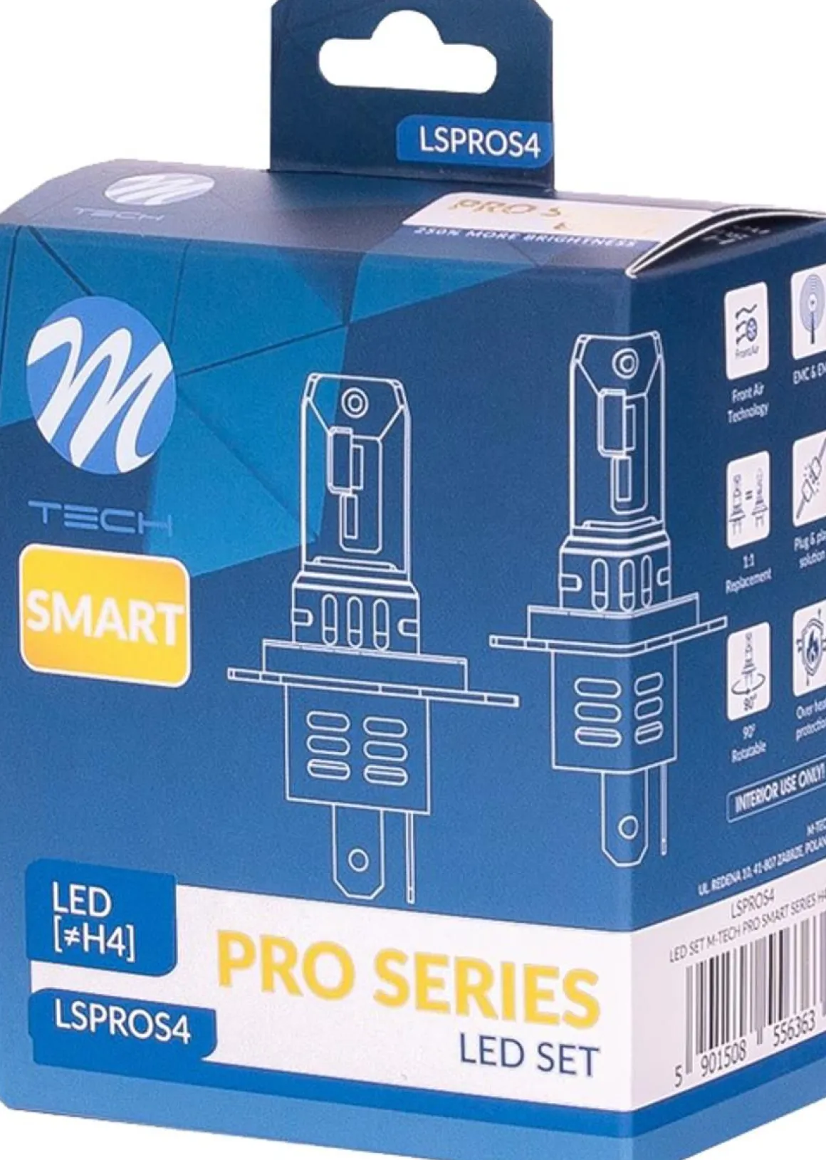 M-TECH PRO SMART H4 LED POLTTIMO