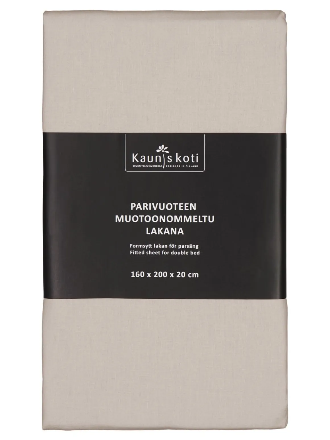 MUOTOONOMMELTU ALUSLAKANA 160X200+20CM PELLAVA