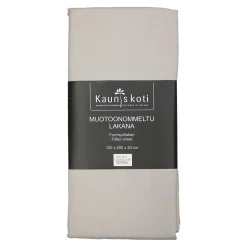 MUOTOONOMMELTU ALUSLAKANA 120X200CM+20CM PELLAVA
