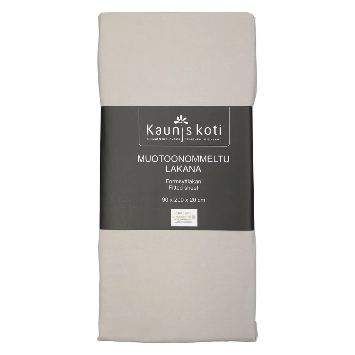 MUOTOONOMMELTU ALUSLAKANA 90X200+20CM PELLAVA