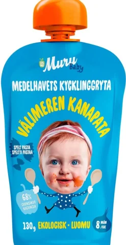 MURU BABY VÄLIMEREN KANAPATA 8 KK LUOMU 130 G