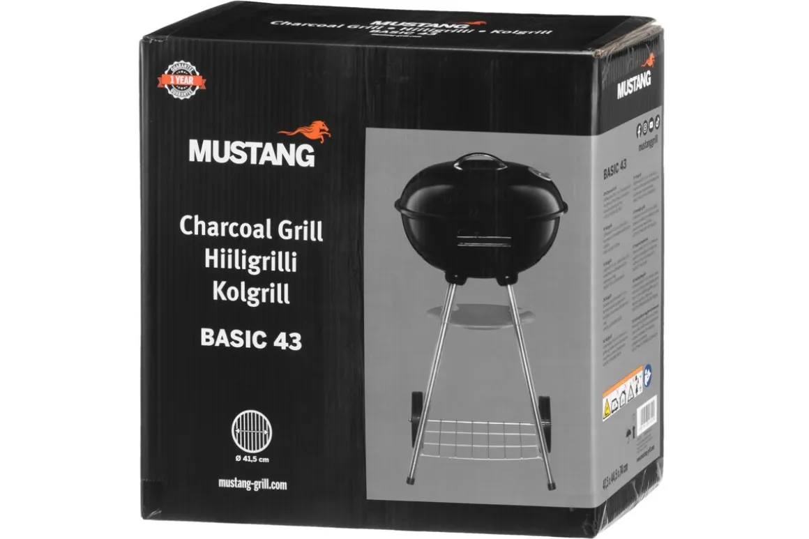 MUSTANG HIILIGRILLI 43CM