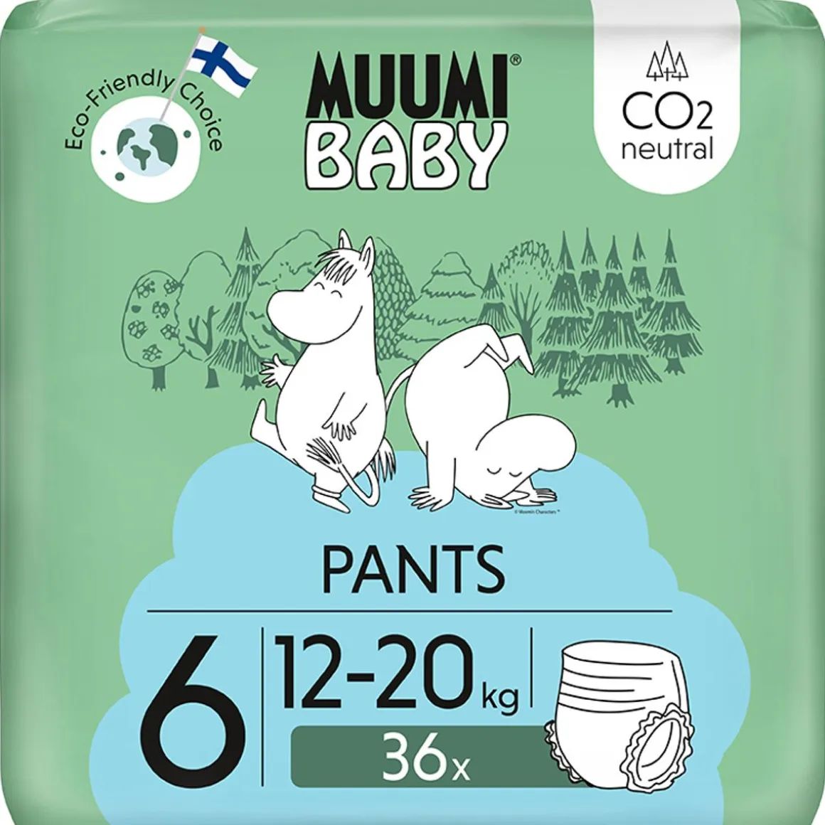 MUUMI WALKERS JUNIOR 12-20 KG TUPLAPKT 36 KPL