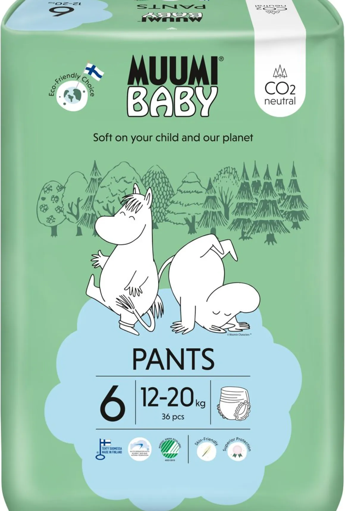 MUUMI WALKERS JUNIOR 12-20 KG TUPLAPKT 36 KPL